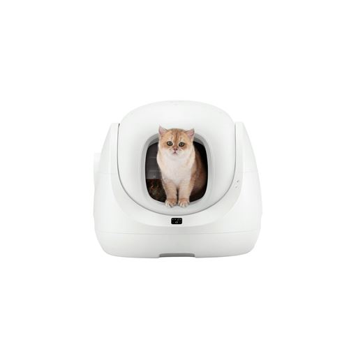 Meilleurs prix pour Bac à litière pour chat Catlink Baymax - capacité de 65L capacité des toilettes 7L durée 14 jours connexion wifi - Blanc