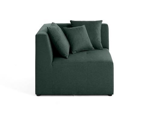 Non Communiqué Vert Amalfi - Module D'angle Réversible - En Tissu