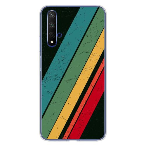 Coque en silicone imprimée compatible Huawei Honor 20 Grunge
