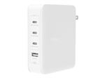 Belkin BoostCharge Pro - Adaptateur secteur - technologie GaN - 140 Watt - Fast Charge, Power Delivery 3.1 - 4 connecteurs de sortie (USB, 3 x USB-C) - blanc