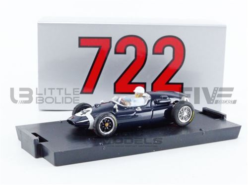 Voiture Miniature de Collection BRUMM 1-43 - COOPER T51 - Winner GP Italia 1959 with Driver - Black - R279-CH