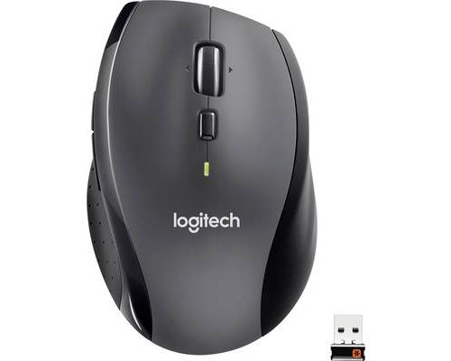 Logitech Marathon M705 - Souris - pour droitiers - laser - sans fil - 2.4 GHz - récepteur sans fil USB