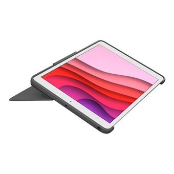 Logitech Combo Touch - Clavier et étui - avec trackpad - rétroéclairé - Apple Smart connector - QWERTZ - Suisse - gris oxford - pour Apple 10.9-inch iPad (10ème génération)
