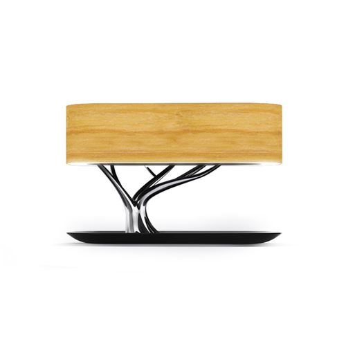 Lampe de chevet L1 avec haut-parleur Bluetooth chargeur de téléphone portable Jaune