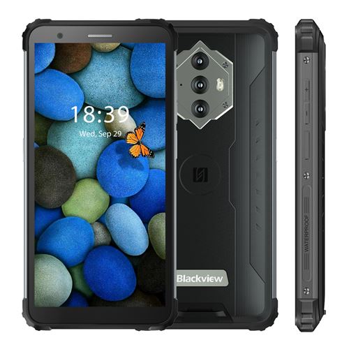 Blackview BV6600 Smartphone Batterie 8580mAh. 5.7'' IP68 Étanche 64Go GPS Double SIM - Noir