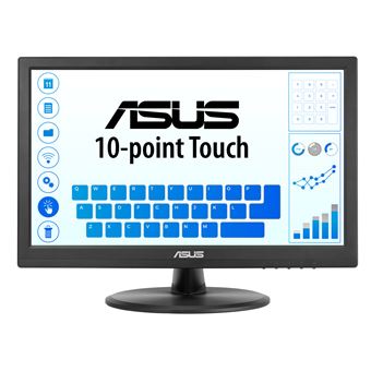 ASUS VT169HE - Écran LED - 16" (15.6" visualisable) - écran tactile - 1920 x 1080 Full HD (1080p) @ 60 Hz - IPS - 220 cd/m² - 1000:1 - 5 ms - HDMI, VGA