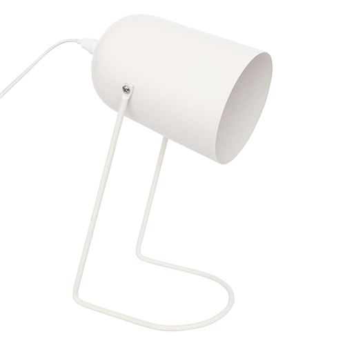 Atmosphera - Lampe à poser en métal - H. 30 cm - Blanc