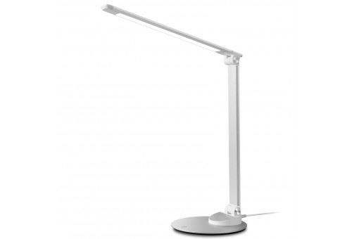 Taotronics - Lampe de Bureau LED En Métal, Port USB, 5 niveaux de luminosité - Gris