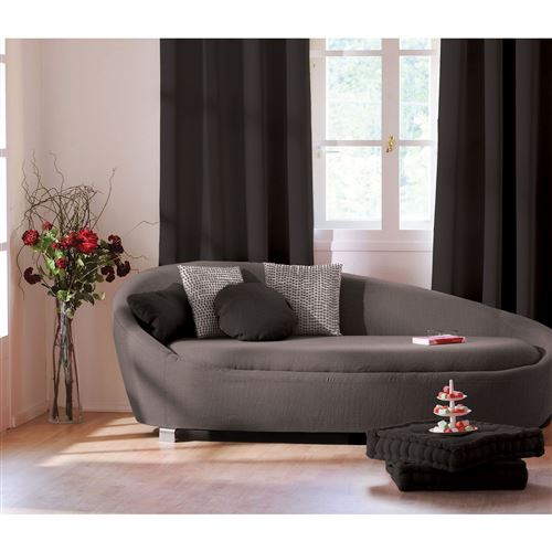 Enjoy Home - Rideau uni occultant avec oeillets - 140 x 240 cm - Noir
