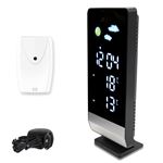 Station Météo Radio pilotée - FISHTEC - Température Intérieure et Extérieure