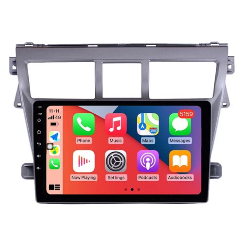 Autoradio Multimédia RoverOne CarPlay Android Auto GPS pour Toyota Vios Yaris 2007 - 2013