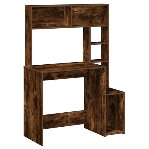 vidaXL - Bureau avec étagères - Chêne - 100x45x140 cm - Image 2