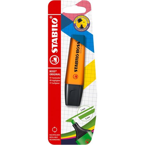 Surligneur Stabilo Boss Original Orange (Sous Blister) 25 Unit&eacute;(S)