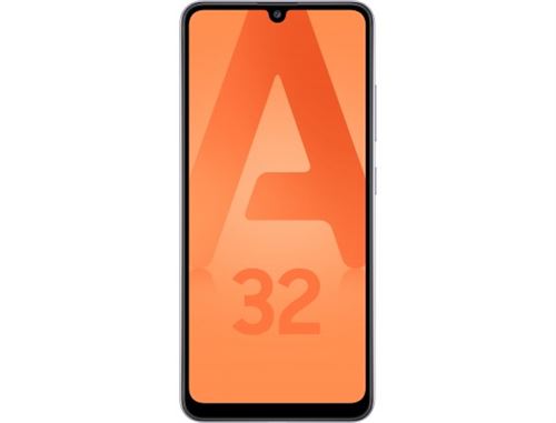 Samsung Galaxy A32 - 4G smartphone - double SIM - RAM 4 Go / Mémoire interne 128 Go - microSD slot - écran OEL - 6.4 - 2400 x 1080 pixels - 4x caméras arrière 64 MP, 8 MP, 5 MP, 5 MP - front camera 20 MP - violet génial