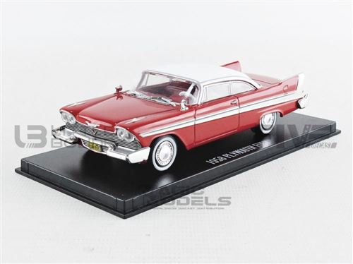 GREENLIGHT COLLECTIBLES- Voiture Miniature de Collection, 84082, Rouge/Blanc