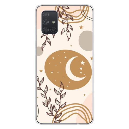 Coque en silicone imprimée compatible Samsung Galaxy A71 Lunaison