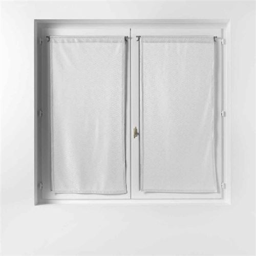 Paire de Voilages Castille 60x90cm Blanc