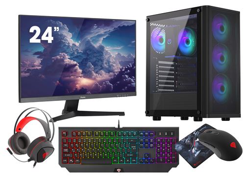 VIST Gaming Ryzen 7 5700G - RAM 32Go - RX VEGA - SSD 1To M.2 - WIFI - 24 - Windows 11 Pro