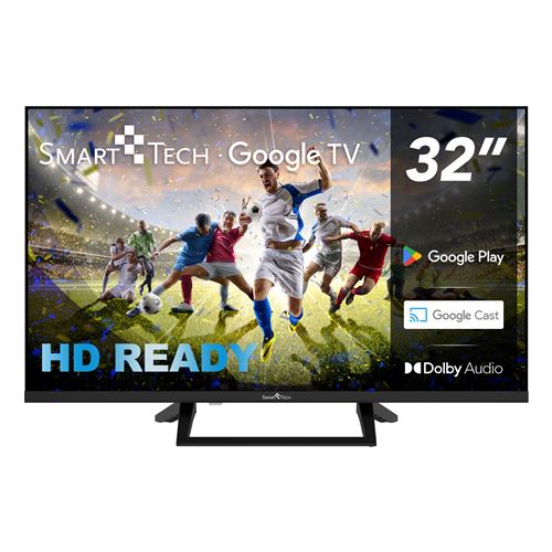 Smart Tech TV LED HD 32 (80 cm) Smart TV Google 32HG01V HDMI, USB, Résolution 1366 * 768