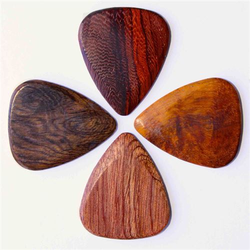 Timber Tones TIMT-ACOU-MP4 - Sachet de 4 médiators en bois