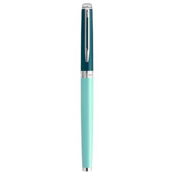 Stylo plume Waterman Hémisphère, laque verte, finition palladium, plume moyenne en acier inoxydable, coffret cadeau