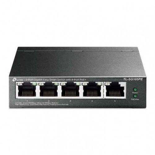Tp-Link Tl-Sg105Pe - Commutateur - Géré - 5 X 10/100/1000 (4 Poe+) - De Bureau - Poe+ (65 W)
