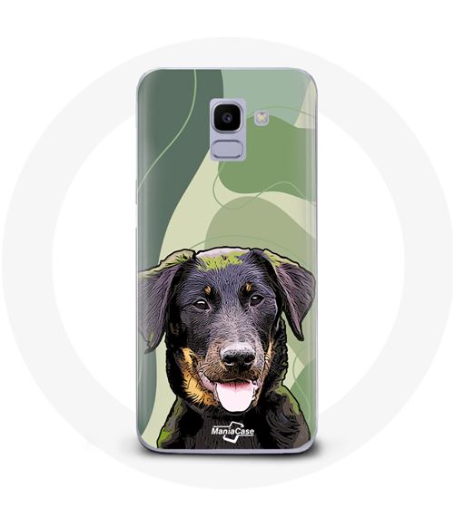 Coque pour Samsung Galaxy A8 2018 Beauceron Noir Race de chiens Maniacase
