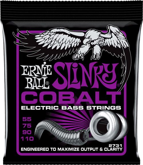 Ernie Ball - Cobalt Power Slinky - Cordes pour guitare basse - 55-110 - Jeu de 4 cordes - Image 3