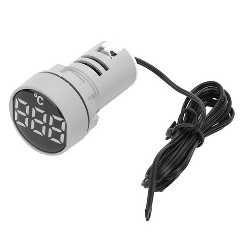 Thermomètre à Affichage Numérique -20 ~ 199 ℃ AC 50 ~ 380V Blanc