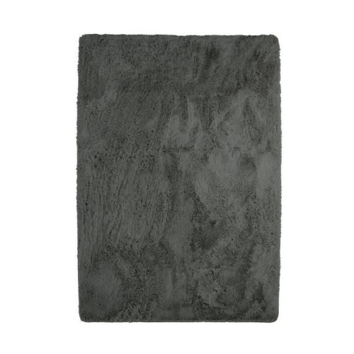 NEO YOGA Tapis de salon ou chambre - Microfibre extra doux - 120x170 cm - Gris foncé