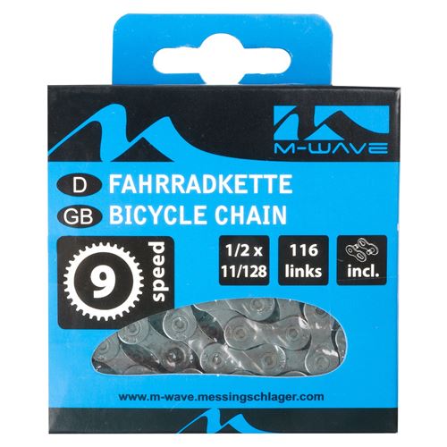 Chaîne de vélo M-Wave 9 vitesses - 116 maillons