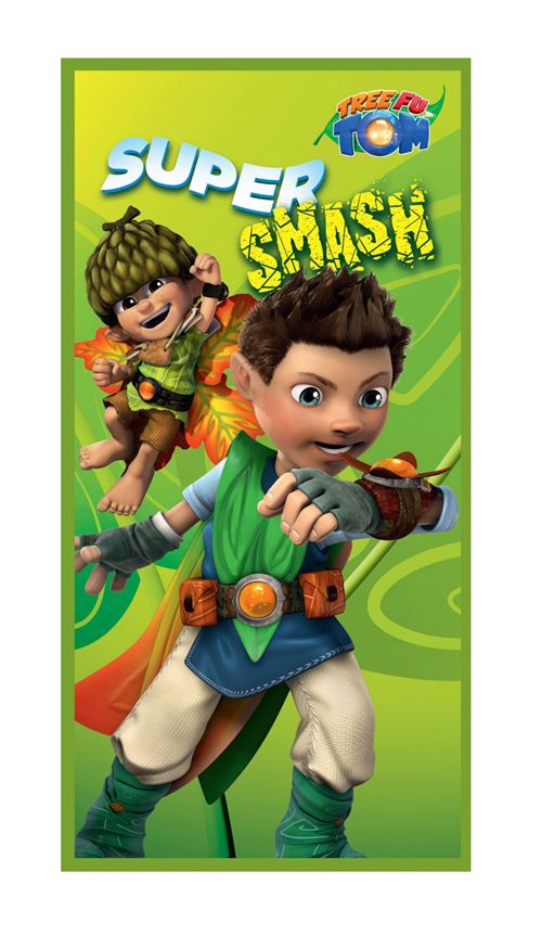 Tree Fu Tom serviette de bain Super Smash vert 70 x 140 cm