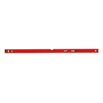 Niveau à Bulles Tubulaire MILWAUKEE Slim 120 Cm - Précision, Fioles Acrylique Résistantes, Embouts Amortisseurs