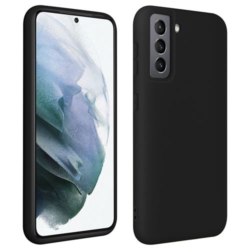 Coque pour Samsung Galaxy S21 Silicone Gel Souple Finition Soft Touch Noir