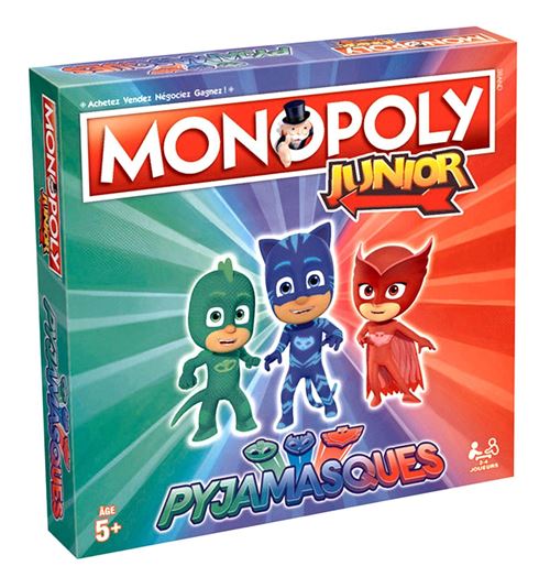 Jeu de société Monopoly Junior Pyjamasques Winning Moves État correct - Winning Moves reconditionné disponible sur Fnac