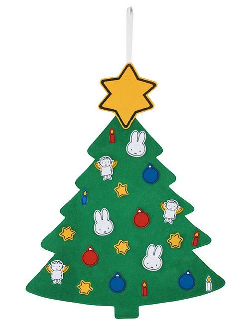 nijntje arbre de Noël junior 75 x 100 cm feutre vert foncé 6 pièces