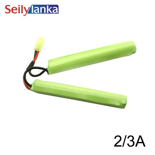 Batterie 1600mAh 9.6V 2/3A pour Airsoft Mini AK series Airsoft Guns Field shooting toy CS pour Air Rifle ICS CA TM SRC JG G36 G & M734