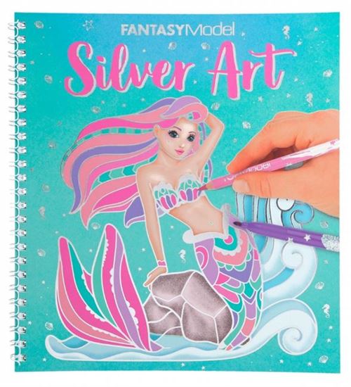 TOPModel livre de coloriage Silver Art girls papier 22 cm