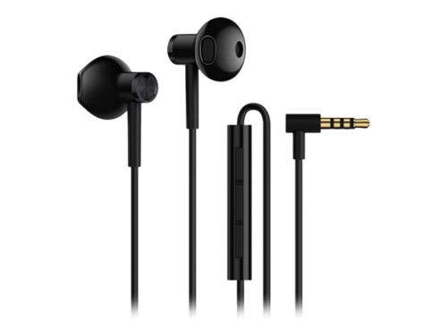 Xiaomi MI Dual Driver - In-ear hoofdtelefoons met micro - oordopje - met bekabeling - 3,5 mm-stekker - zwart