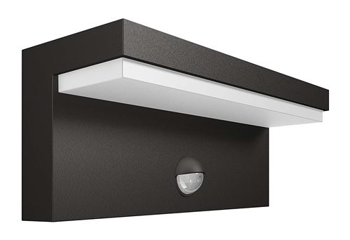 Philips Blanc Luminaire Extérieur Led Applique Avec Détection Bustan Gris Lumière Chaud - Image 1