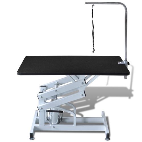 Meilleurs prix pour Table de toilettage pour chiens surface antidérapante réglable hydraulique noir