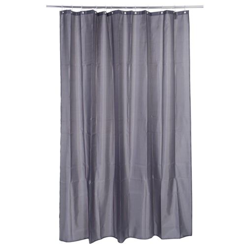 Rideau douche Eva 12 anneaux Gris