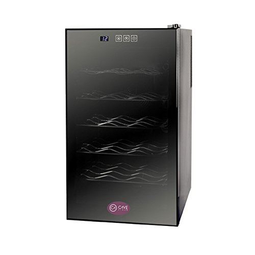 Cavevinum cv-18d Cave Petit pour vins tintos, Acier Inoxydable, Noir, 35.5 x 50 x 65 cm