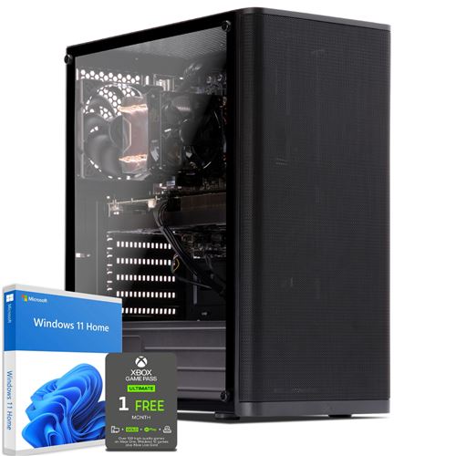 Sedatech PC de bureau Intel i5-9400, 8 Go RAM DDR4, 480Go SSD, 2To HDD, Wifi, CardReader, avec Win 10