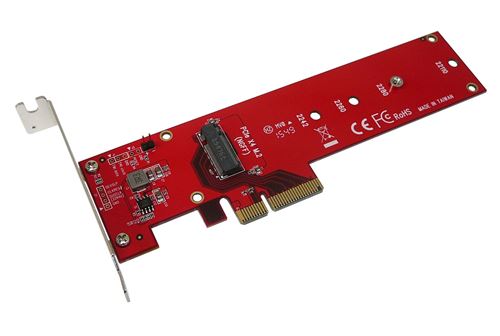Carte contrôleur haute vitesse PCIe x4 type PCIe 3.0 pour SSD M.2 type PCIe 3.0 x4 NVMe ou PCIe-AHCI M2