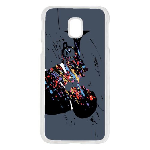 Coque Trompette Jazz Abstrait Compatible Galaxy J7 2017 Transparent