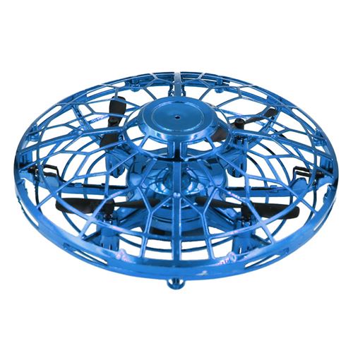 Mini Drone UFO avec lumière LED Rotation à 360 degrés-Bleu