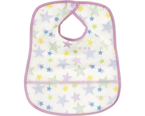 Playshoes bavoir lavable étoiles transparentes 27 x 28 cm