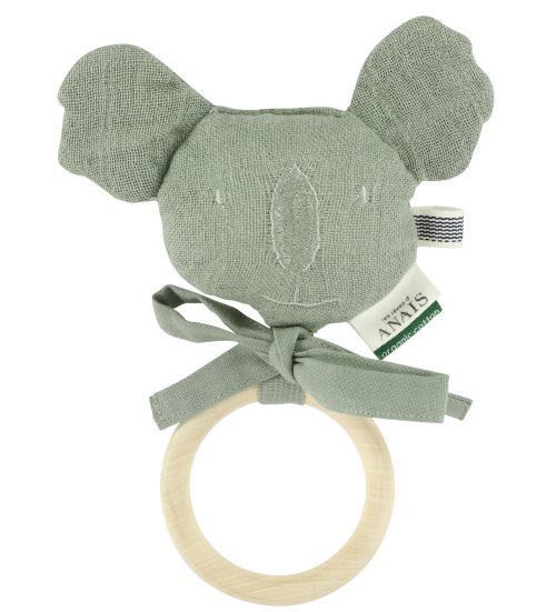 Trixie anneau de dentition koala Bliss Olive junior 18 x 7 cm vert coton
