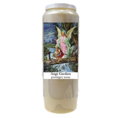 PHOENIX IMPORT Bougie de prières Ange gardien - Neuvaine - Durée de combustion 9 jours